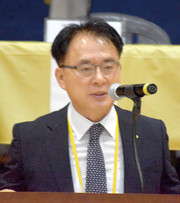 대회사를 하고 있는 사)붇다클럽 오치현 총회장
